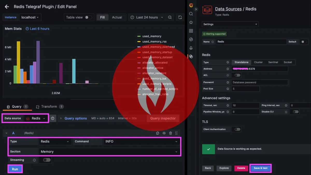 Easy Guide for Connecting Redis to a Grafana Data Source